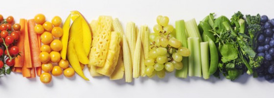 Fruit & vegetable color wheel.