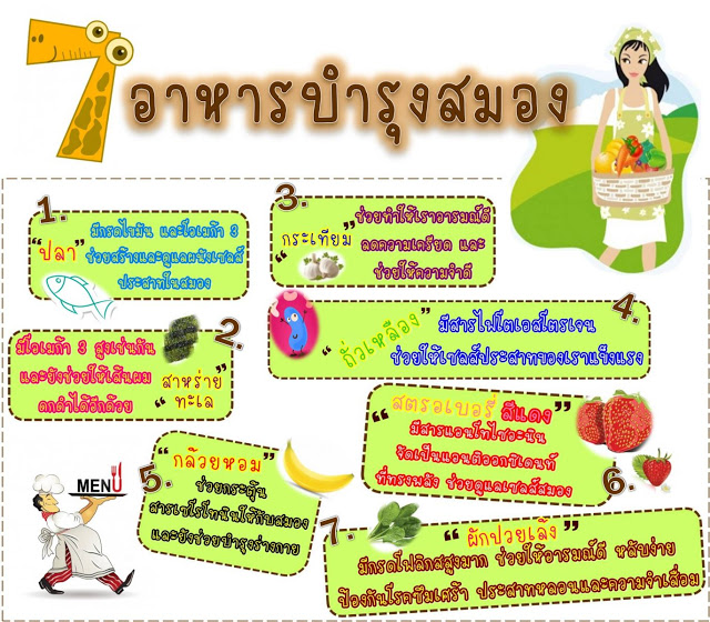 อาหารบำรุงสมอง