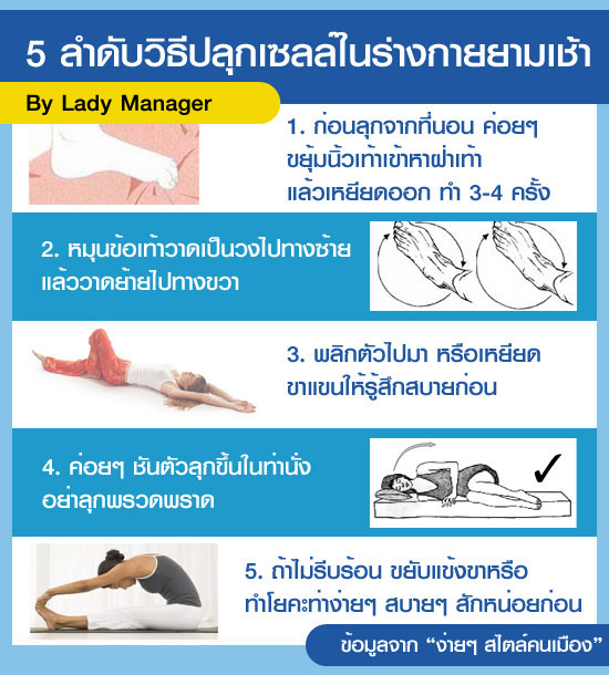 5 ลำดับวิธีปลุกเซลล์