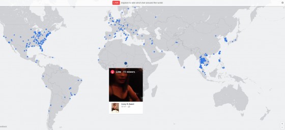 Live Explore to see who's live around the world