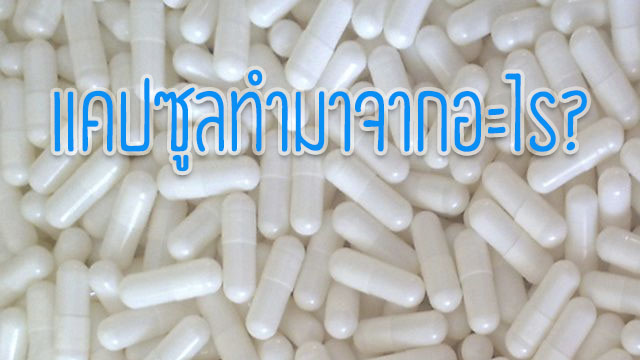 แคปซูลยาทำมาจากอะไร