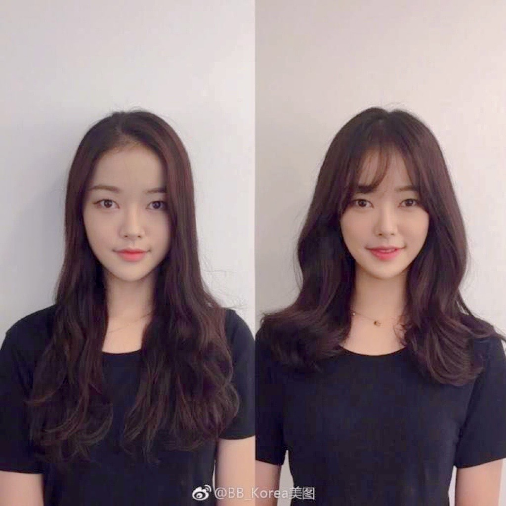 ทรงผมเกาหลีสาวผมยาว