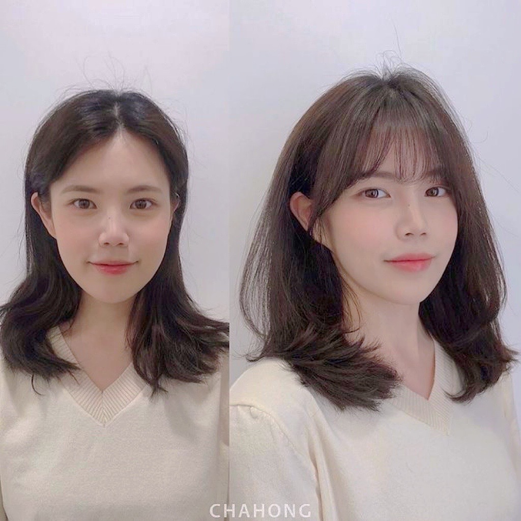 ทรงผมเกาหลีสาวผมประบ่า