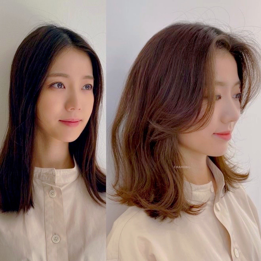 ทรงผมเกาหลีสาวผมประบ่า