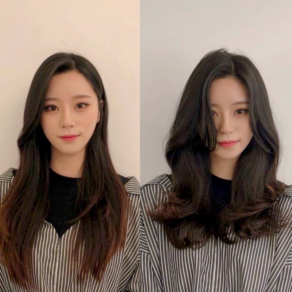 ทรงผมเกาหลีสาวผมยาว