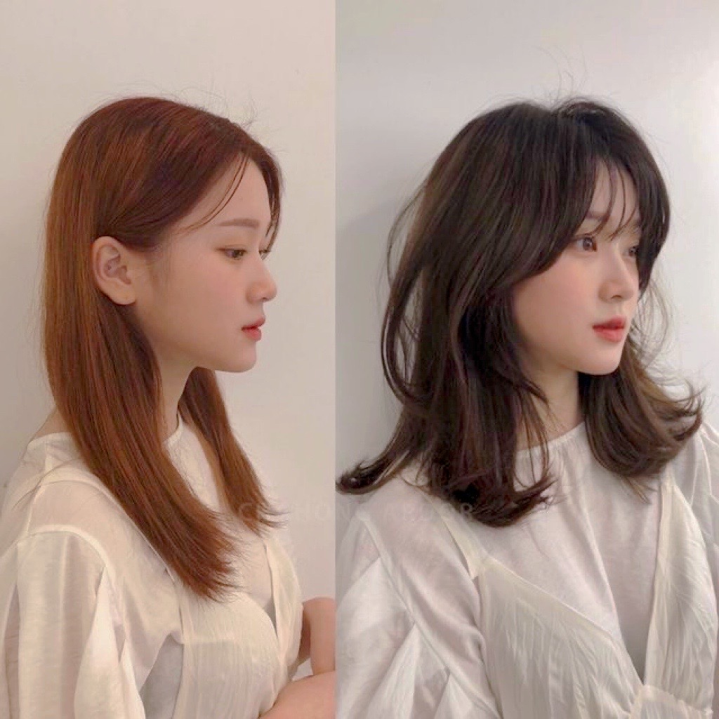ทรงผมเกาหลีสาวผมประบ่า