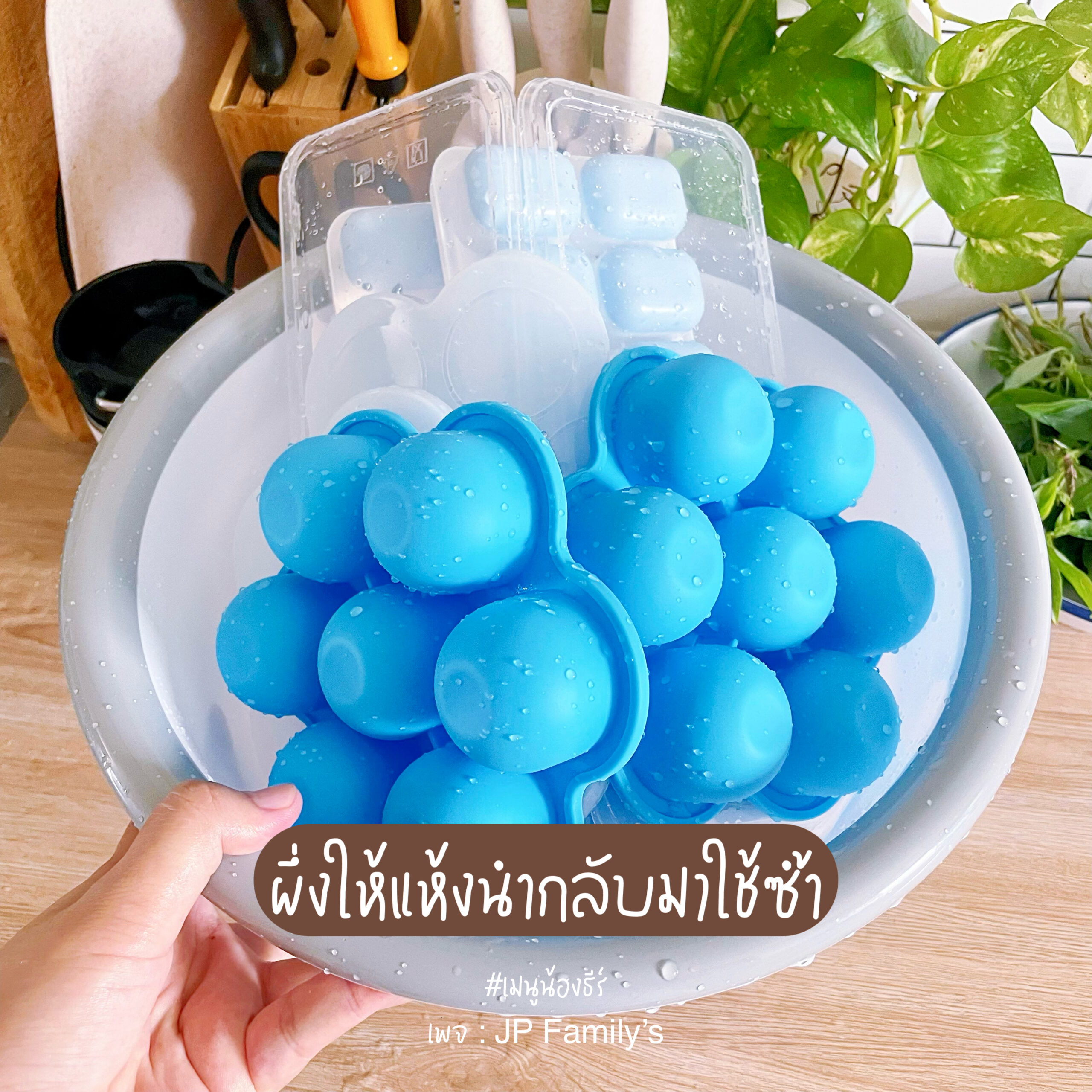 ผึ่งให้แห้งนำกลับมาใช้ซ้ำ