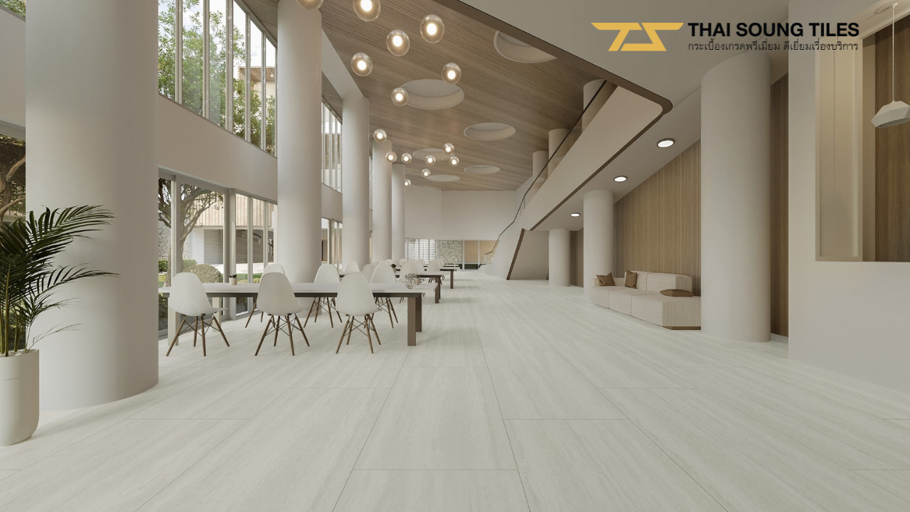 ตัวอย่างกระเบื้องซีรีย์ Luxury Travertine